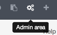 admin area