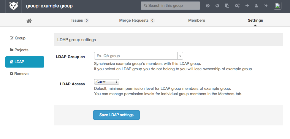 LDAP Group Sync