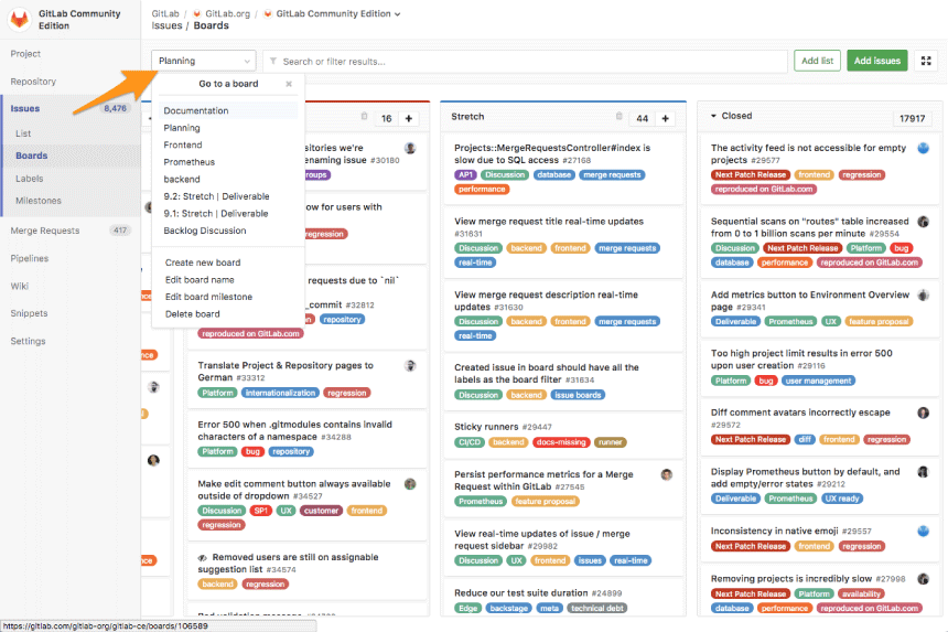 Импорт проекта gitlab