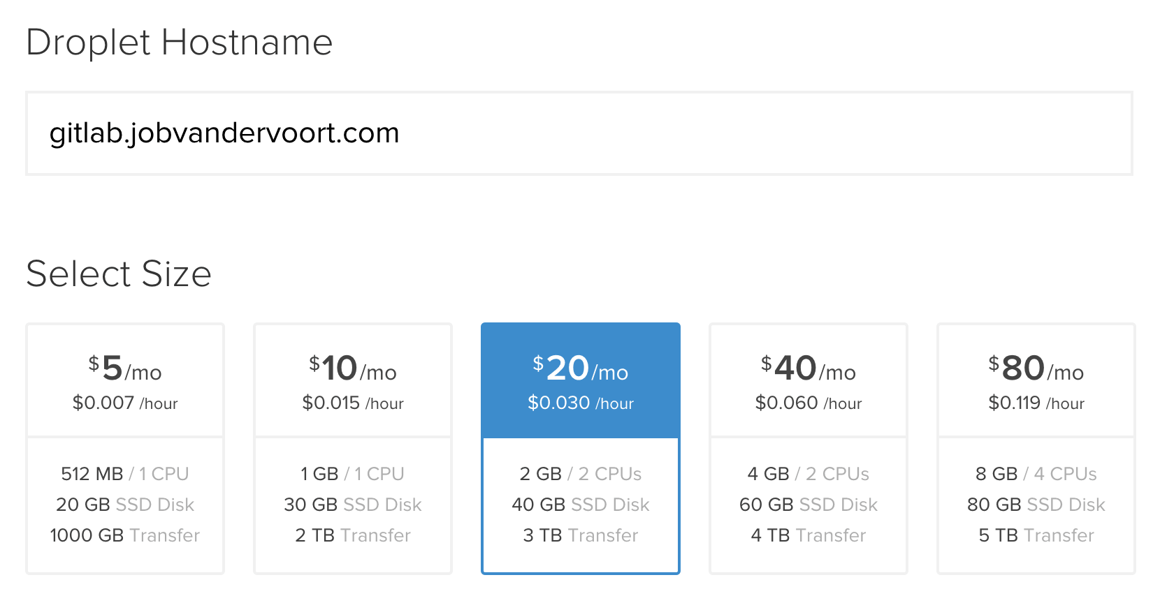 set hostname