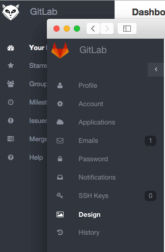 New vs. old GitLab logo
