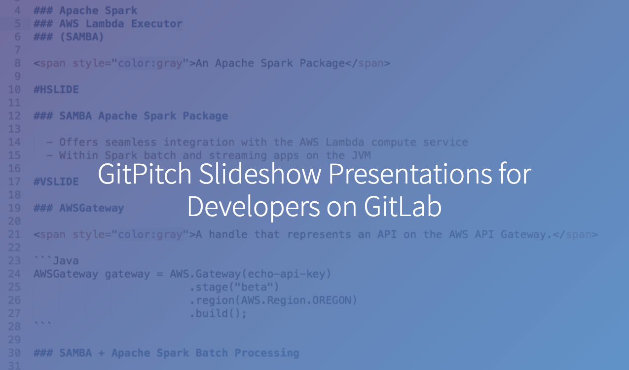 GitPitch Slideshow Presentations For Developers On GitLab | GitLab