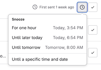 Snooze to-do items