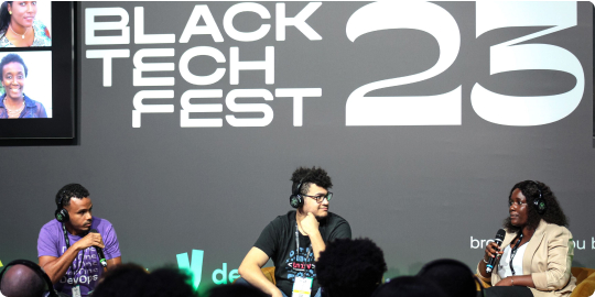 GitLab team members on a panel at Black Test Fest 2023