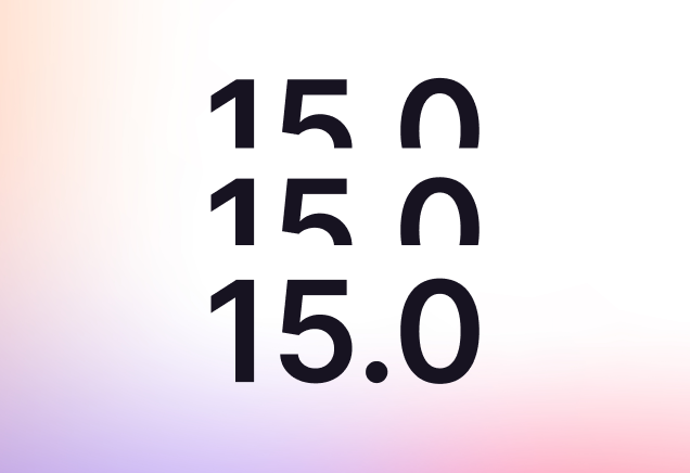 GitLab version number on a gradient