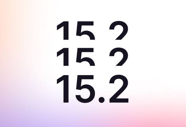 GitLab version number on a gradient